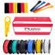 Hookup Wire Kit (6 colors, 7 m each, AWG 22, Stranded Wire) Silicone Jacket