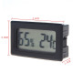 Black Digital Thermometer with Hygrometer