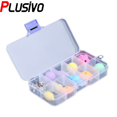 Plastic Box with 10 Compartments (12.8 x 6.5 x 2.3 cm)