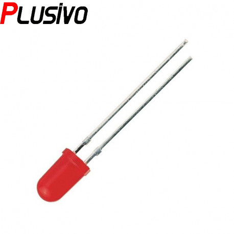 5 mm Red LED with Difused Lens