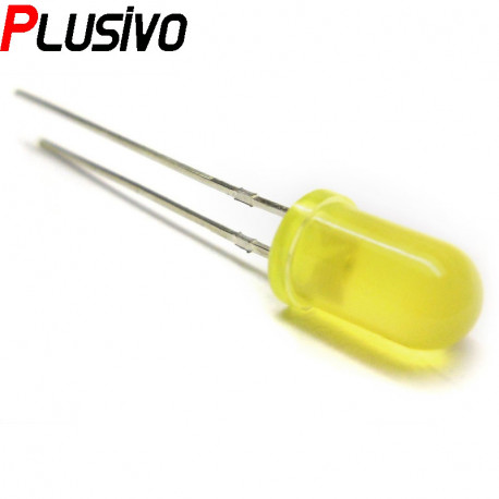 5 mm Yellow LED with Difused Lens