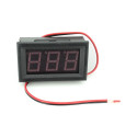 2 Wire DC Voltmeter Panel 0.56'' (Red)
