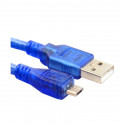 USB Cable AM to Micro USB - 50 cm (Blue)