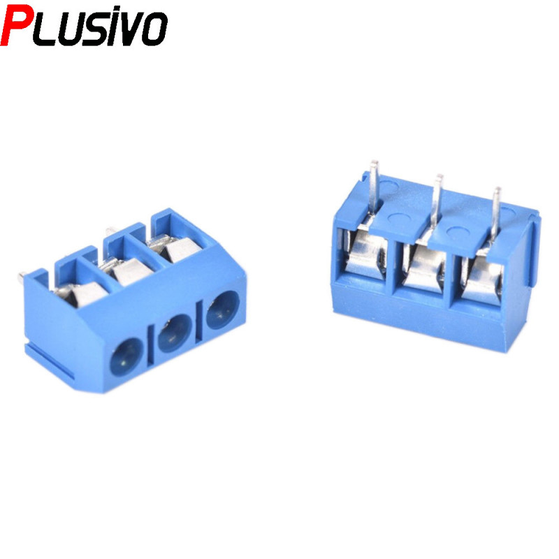 Blue 3p Screw Connector - Plusivo