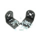 Black Pair of Gripping Clamps for 25 mm Engines