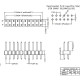 40 x 2p 2.54 mm Male Pin Header