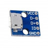 Blue USB Micro Breakout Board