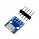 Blue USB Micro Breakout Board