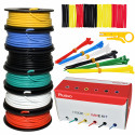 Hookup Wire Kit (6 colors, 5 m each, AWG 18, Solid Wire) PVC Jacket