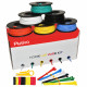 Hookup Wire Kit (6 colors, 5 m each, AWG 18, Solid Wire) PVC Jacket