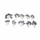 120pcs 12 values 0.22UF-470UF Aluminum electrolytic capacitor assortment kit set pack