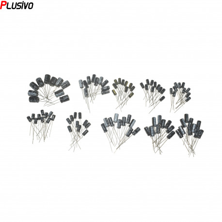 120pcs 12 values 0.22UF-470UF Aluminum electrolytic capacitor assortment kit set pack