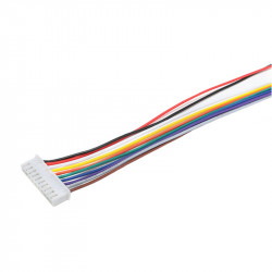 10p XH2.54 Colored Single Head Cable (20 cm)
