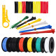 Plusivo PVC Insulated Wire Kit (24AWG, 6 colors, 11m each)