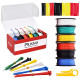 Plusivo PVC Insulated Wire Kit (24AWG, 6 colors, 11m each)