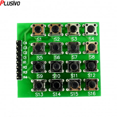 4x4 Push Button Keyboard Matrix