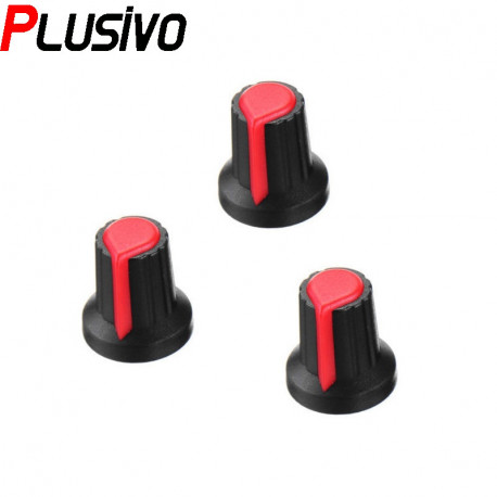 Red Potentiometer Knob
