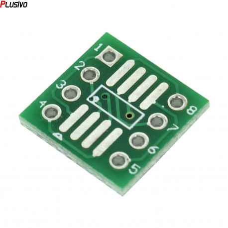 SOP8, SSOP8 and TSSOP8 to DIP PCB Adapter