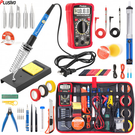 Soldering Iron Kit with Digital Multimeter